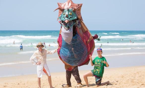Spectacle - Le triselectops aime sa plage