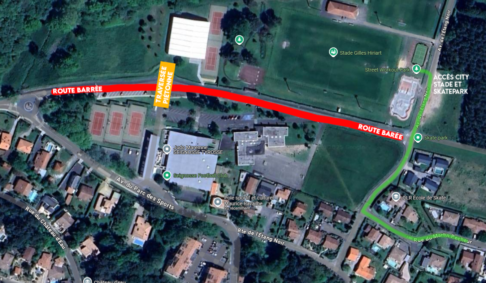 Fermeture rue du Noun