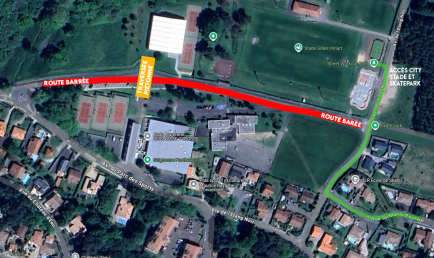 Fermeture rue du Noun