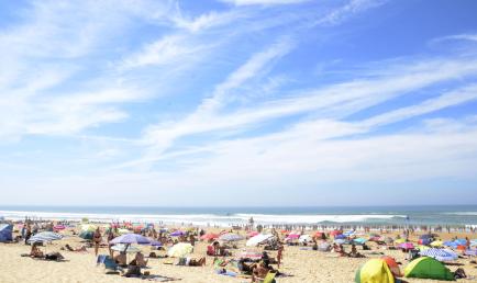 Plage haute saison